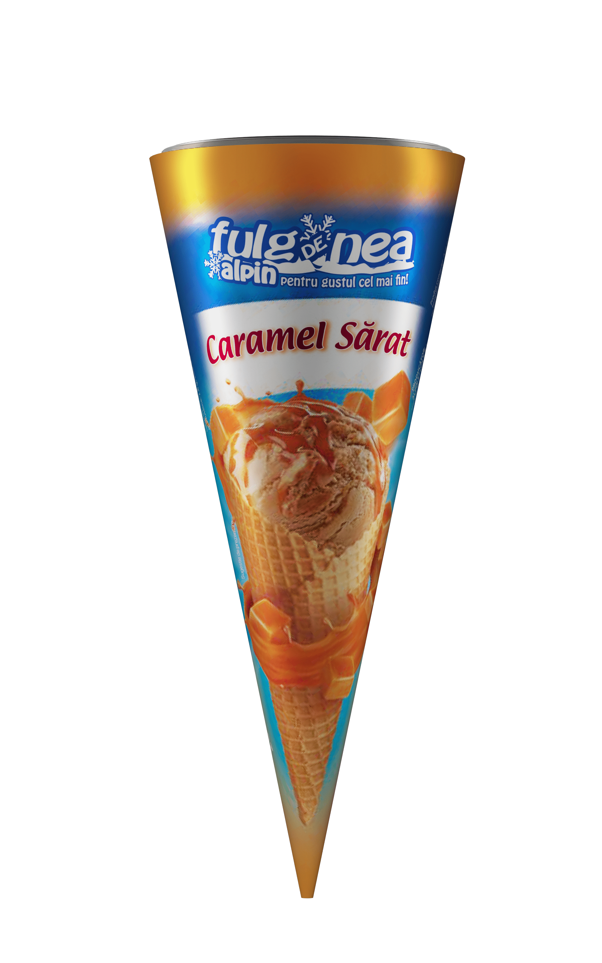 Fulg de Nea Cone 120ml with Caramel