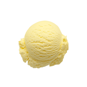 Lemon flavoured ice cream