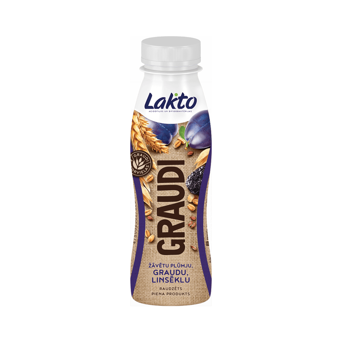 Fermented Milk Product Lakto Graudi Prune Cereals Linseed Food Union